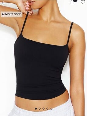 Garage jet black cami tank